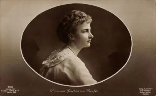 Ak Prinzessin Marie Auguste v. Anhalt, Braut des Prinzen Joachim von Preussen