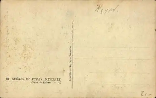 PC Egyptian Types and Scenes, Crossing the Desert