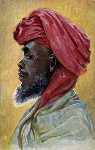 Ak Araber aus Ostafrika, Kolonialkriegerdank