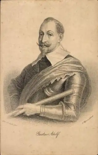 Ak König Gustav Adolf, Portrait