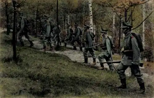 Ak Kgl. Sächs. Schützen-Füsilier-Regiment Prinz Georg Ne 108, Felduniform