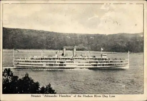 Ak Steamer Alexander Hamilton, Hudson River Day Line