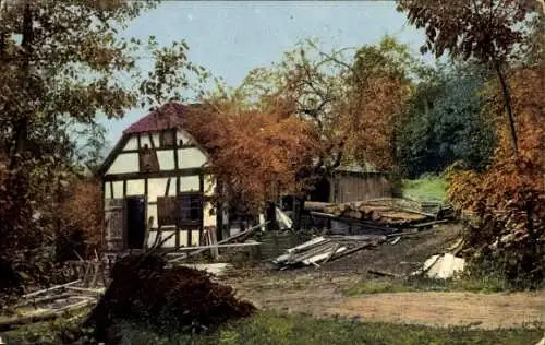 Ak Nenke und Ostermaier Serie 132 Nr. 2565, Sägemühle im Walde, Rottenbach 