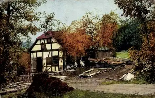 Ak Nenke und Ostermaier Serie 132 Nr. 2565, Sägemühle im Walde, Rottenbach 