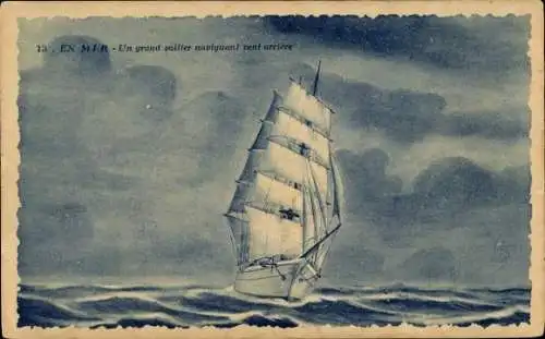 Ak Segelschiff, Schiff