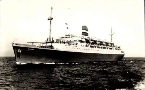 Ak Dampfschiff SS Ryndam, Holland-America Line, HAL