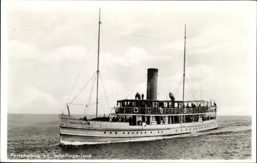 Ak Terschelling, S.S. Schellingerland, Fährschiff Niederlande