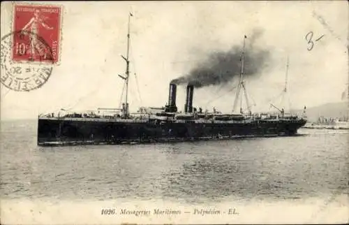 Ak Dampfer Polynesien, Messageries Maritimes