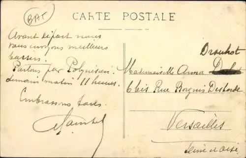 Ak Dampfer Polynesien, Messageries Maritimes