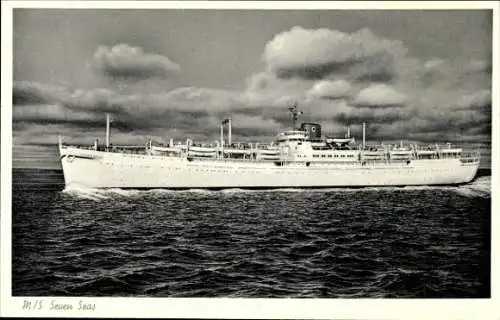 Ak Dampfschiff MS Seven Seas, Europa Canada Linie