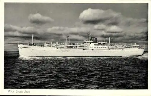 Ak Dampfschiff MS Seven Seas, Europa Canada Linie