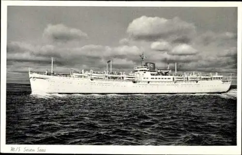 Ak Dampfschiff MS Seven Seas, Europa Canada Linie