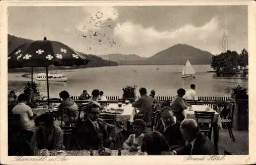 Ak Staré Splavy Thammühl Doksy Hirschberg am See Region Reichenberg, Strandhotel