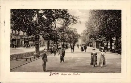Ak Berlin Mitt, Straße Unter den Linden