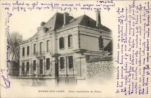 Ak Meung sur Loire Loiret, Ecole superieure de Filles