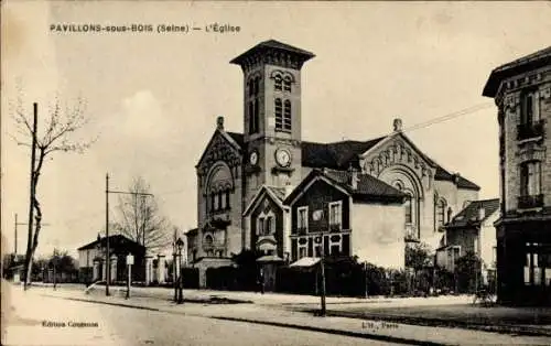 Ak Les Pavillons sous Bois Seine-Saint-Denis, Kirche
