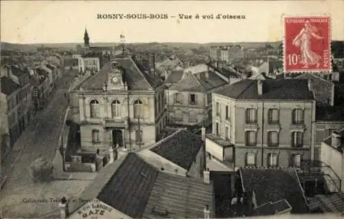 Ak Rosny sous Bois Seine Saint Denis, Vue a vol d'oiseau