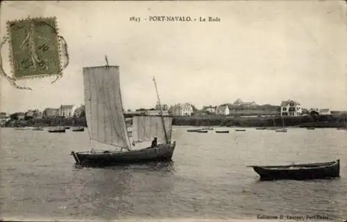 CPA Port Navalo à Arzon Morbihan, La Rade