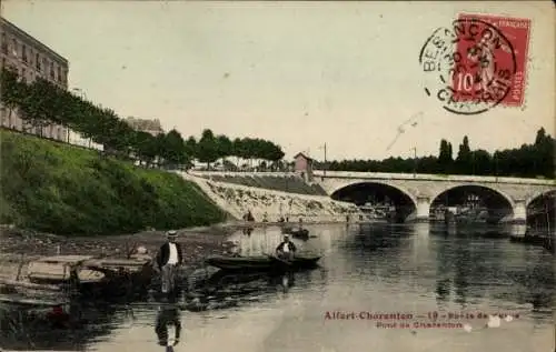 CPA Alfort Charenton Val de Marne, Pont