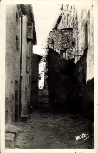 CPA Castellar Alpes Maritimes, La Rue Arson et la Tour