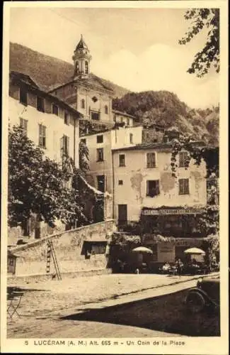 Ak Luceram Alpes Maritimes, 5  Alt. 665 m, Un Coin de la Place