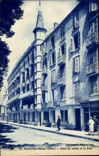 Ak Néris les Bains Allier, Hotel du Jardin et du Parc