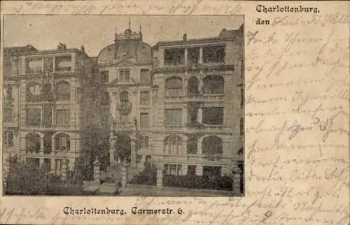 Ak Berlin Charlottenburg, Carmerstraße 6