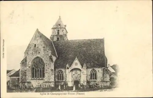 Ak Champigny sur Yonne, Kirche