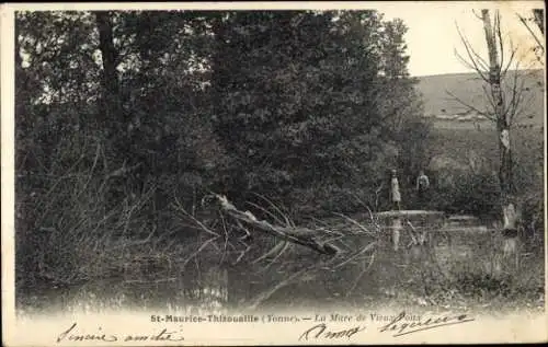 Ak Saint Maurice Thizouaille Yonne, La Mare de Vieux Poux