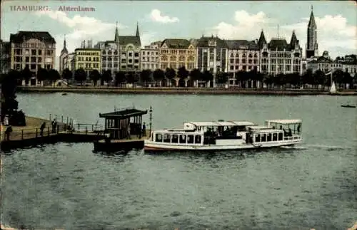 Ak Hamburg Mitte Altstadt, Alsterdamm