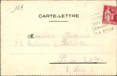 Ak Luc sur Mer Calvados, Carrefour des Champs-Elysées
