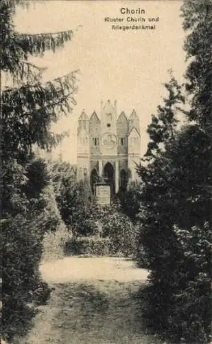 Ak Chorin in der Mark, Koster, Kriegerdenkmal