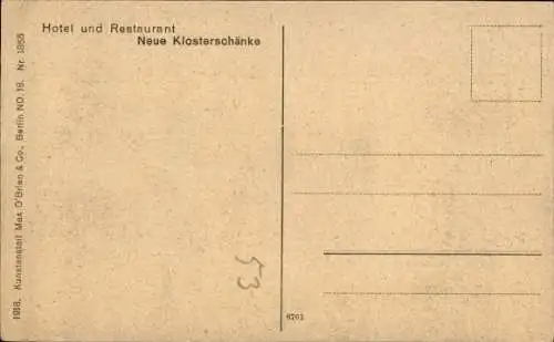 Ak Chorin in der Mark, Koster, Kriegerdenkmal