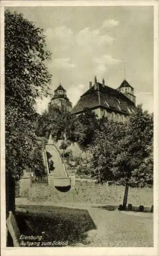 Ak Eilenburg an der Mulde, Aufgang zum Schloss