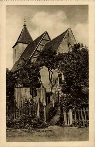 Ak Dahmsdorf Müncheberg in der Mark, spätmittelalterliche Dorfkirche