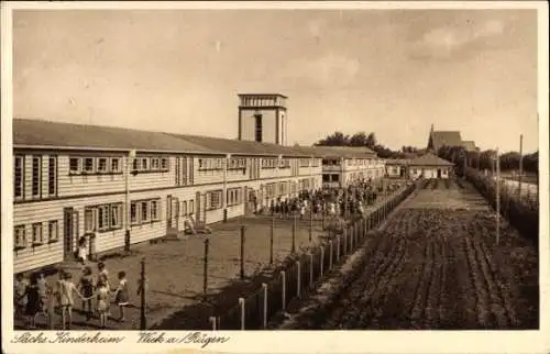 Ak Wiek auf Rügen, Sächsisches Kinderheim, Isolierhöfe