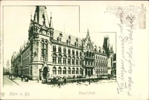 Ak Köln am Rhein, Post