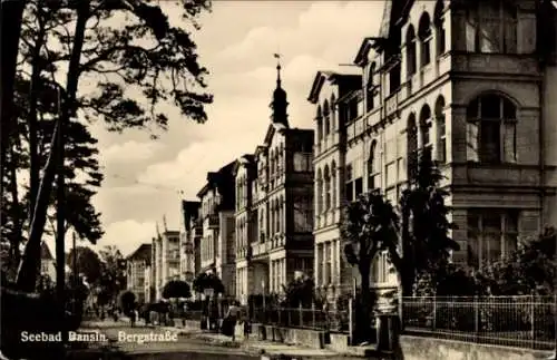 Ak Ostseebad Bansin Heringsdorf auf Usedom, Bergstraße