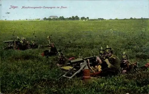 Ak Jäger, Maschinengewehr Kompagnie im Feuer
