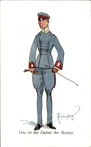 Künstler Ak Schönpflug, Fritz, Das ist der Zauber der Montur