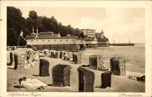 Ak Sassnitz auf Rügen, Strand