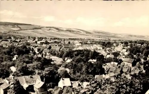 Ak Bad Frankenhausen am Kyffhäuser Thüringen, Blick auf Stadtgebiet, hügelige Landschaft, idyllis