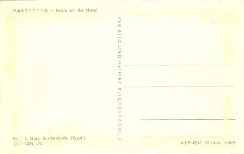 Ak Havelberg in Sachsen Anhalt, Partie an der Havel
