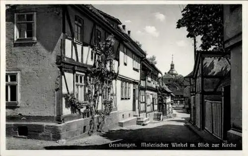 Ak Gerstungen in Thüringen, Kirche, Häuser
