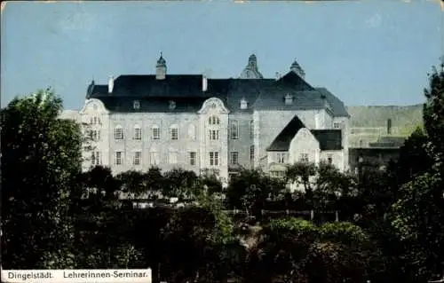 Ak Dingelstädt im Eichsfeld Thüringen, Lehrerinnen-Seminar, Gebäude, Landschaft, 