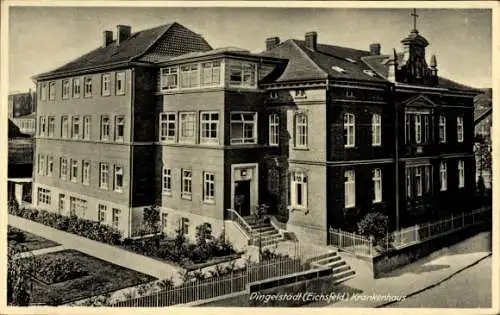 Ak Dingelstädt im Eichsfeld Thüringen, Krankenhaus,  Eichsfeld,  Architektur