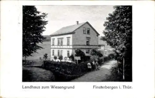 Ak Finsterbergen Friedrichroda im Thüringer Wald, Landhaus, Landschaft,  Architektur, Pflanzen, M