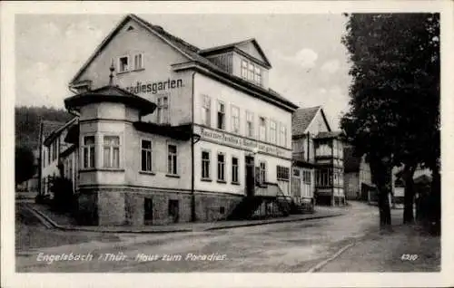 Ak Engelsbach Leinatal Thüringen, Haus zum Paradies