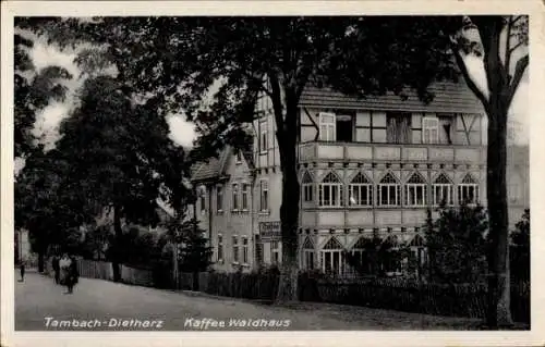 Ak Tambach Dietharz in Thüringen, Kaffee Waldhaus