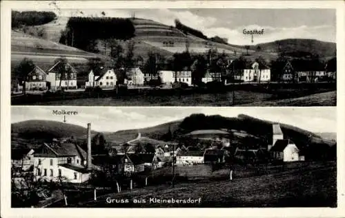 Ak Kleinebersdorf in Thüringen,  von  Gasthof, Molkerei